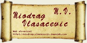 Miodrag Vlasačević vizit kartica